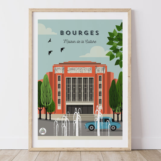 Affiche BOURGES - Maison de la Culture