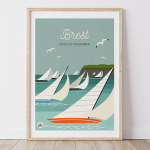 Affiche BREST - Tour du Finistère