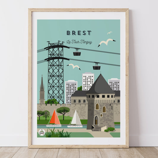 Affiche BREST - La Tour Tanguy