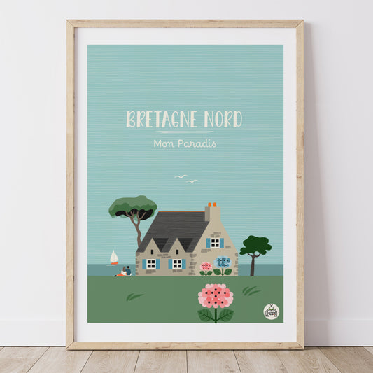 Affiche BRETAGNE NORD - Mon Paradis