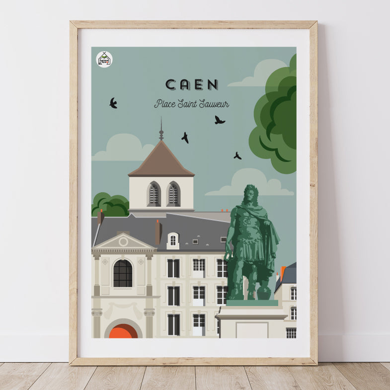Affiche CAEN - Place Saint-Sauveur