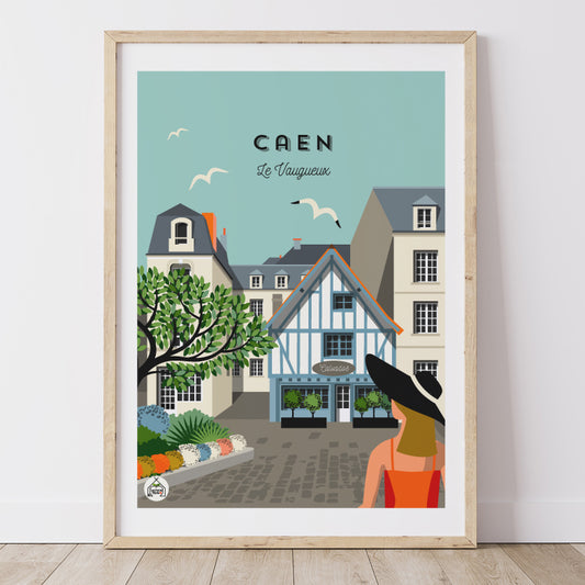 Affiche CAEN - Le Vaugueux