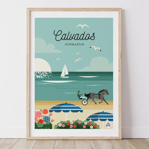 Affiche CALVADOS - Normandie