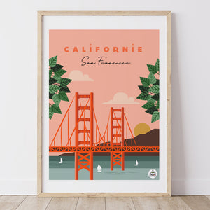 Affiche CALIFORNIE - San Francisco