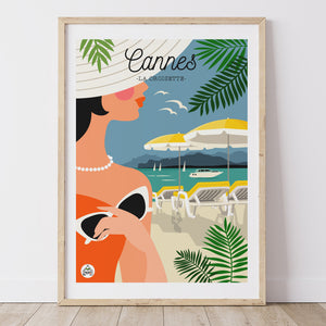 Affiche CANNES - La Croisette