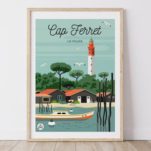 Affiche CAP FERRET - Le Phare