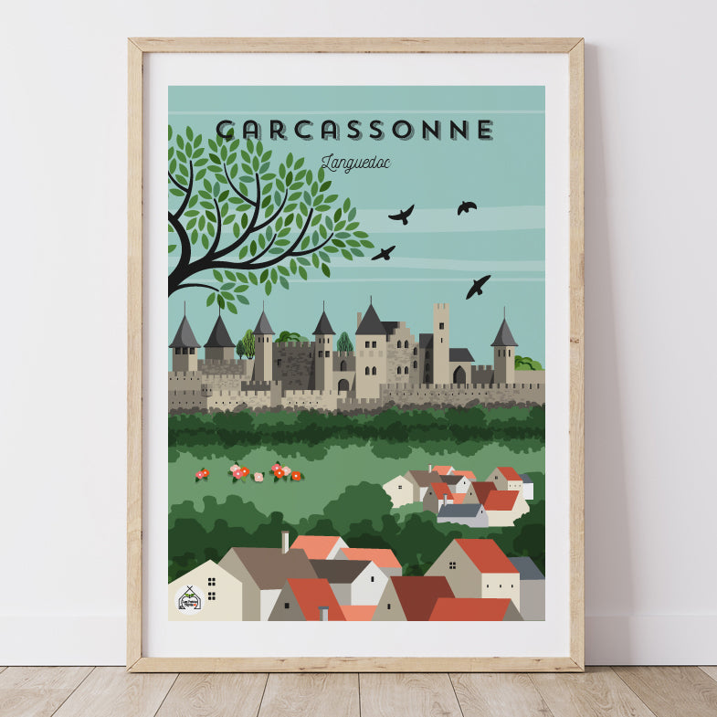 Affiche CARCASSONNE - Languedoc