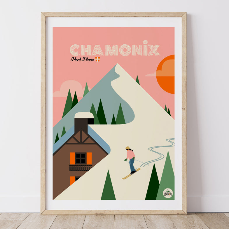 Affiche CHAMONIX - Mont-Blanc