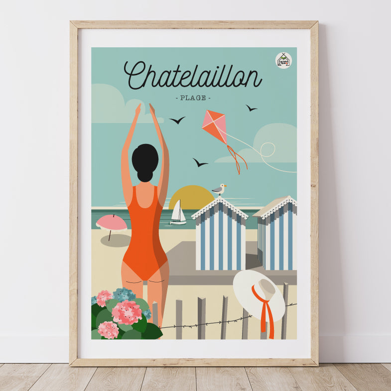 Affiche CHATELAILLON - Plage