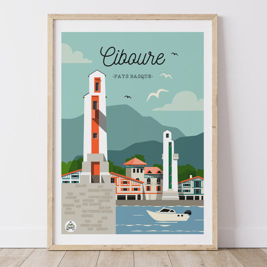 Affiche CIBOURE - Pays Basque
