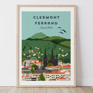 Affiche CLERMONT FERRAND - Puy de Dôme
