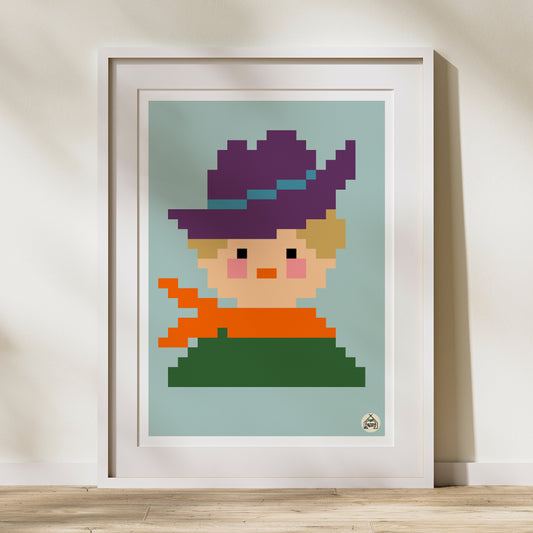 Affiche Pixel - Clint Westwood