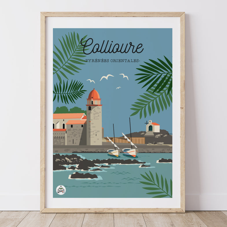 Affiche COLLIOURE - Pyrénées Orientales