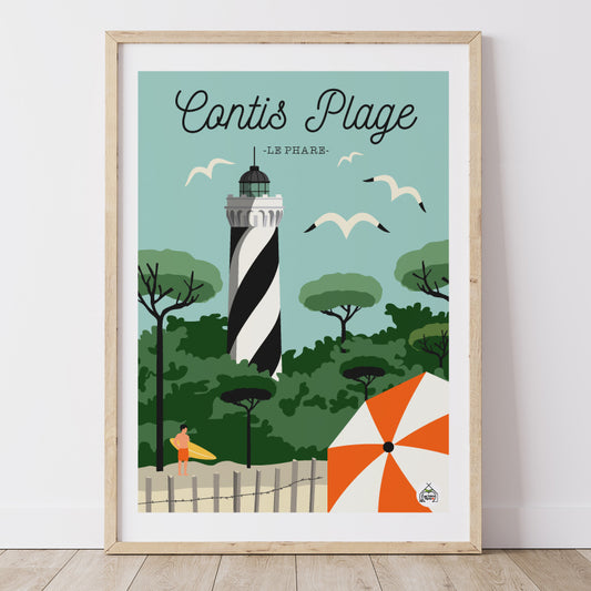 Affiche CONTIS PLAGE - Le Phare