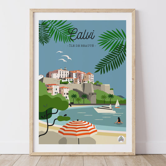 Affiche CORSE - Calvi