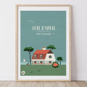 Affiche CÔTE D'OPALE - Mon Paradis