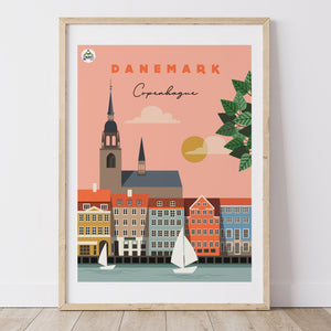Affiche DANEMARK - Copenhague