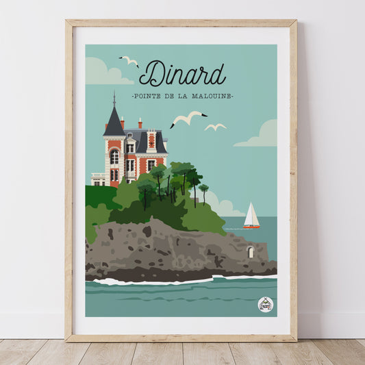 Affiche DINARD - Pointe de la Malouine