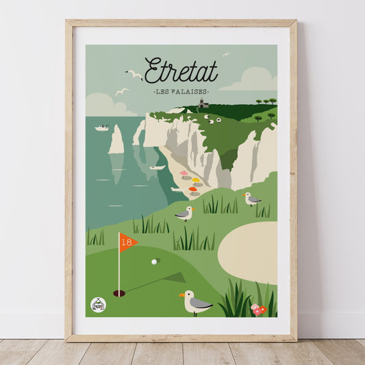 Affiche ETRETAT - Les Falaises