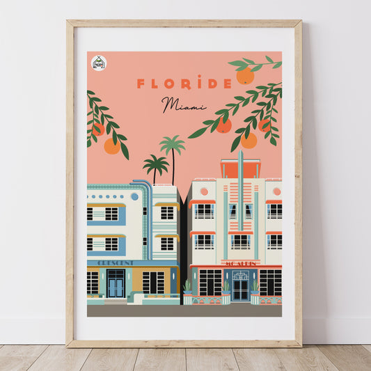 Affiche FLORIDE - Miami