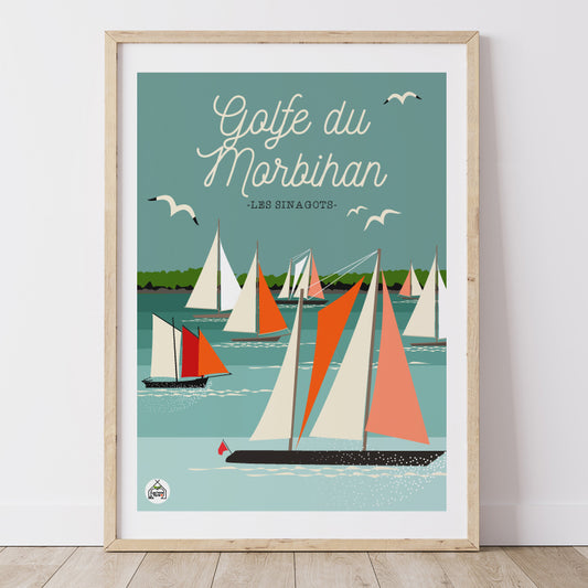 Affiche GOLFE DU MORBIHAN - Les Sinagots