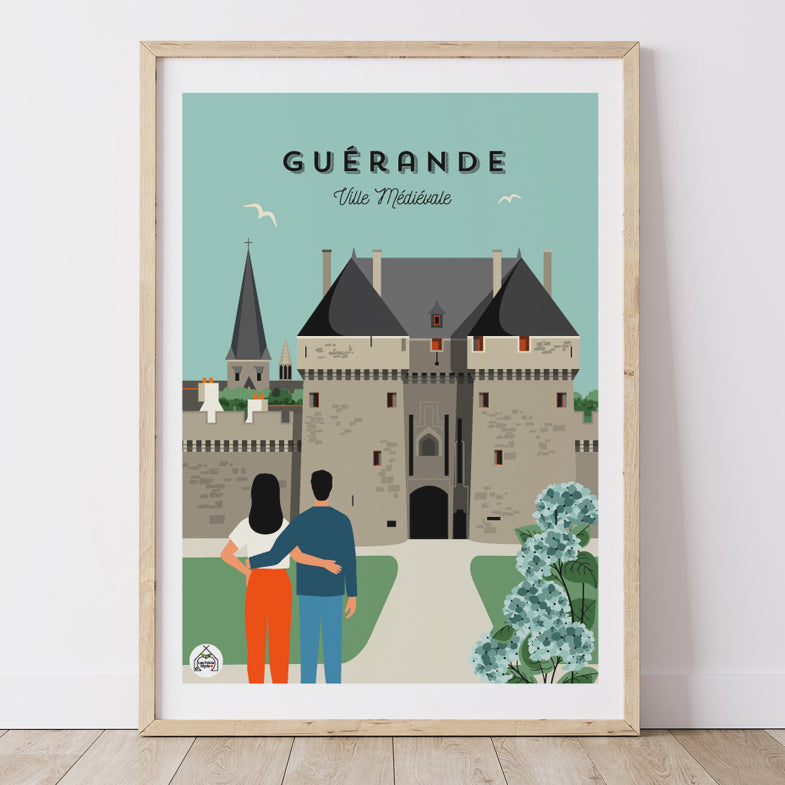 Affiche GUERANDE - Ville Médiévale