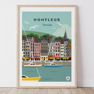 Affiche HONFLEUR - Normandie