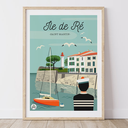 Affiche ILE DE RE - Saint Martin