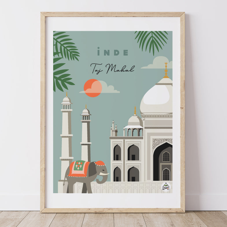 Affiche INDE - Taj Mahal