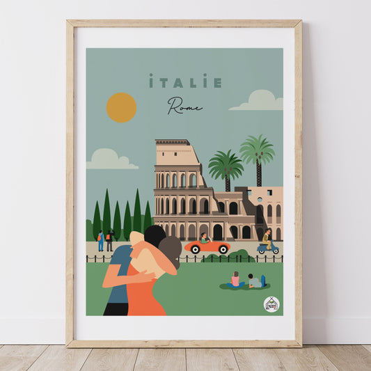 Affiche ITALIE - Rome