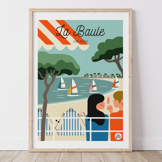 Affiche LA BAULE - Les Pins