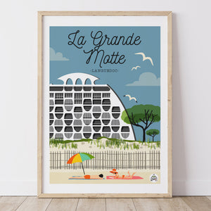 Affiche LA GRANDE MOTTE - Languedoc