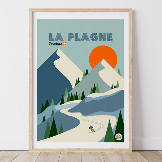 Affiche LA PLAGNE - Savoie