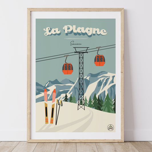 Affiche LA PLAGNE - Savoie