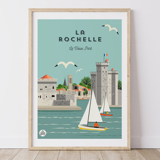 Affiche LA ROCHELLE - Le Vieux Port
