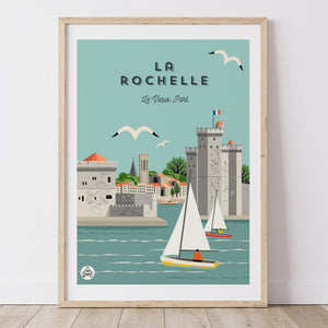 Affiche LA ROCHELLE - Le Vieux Port