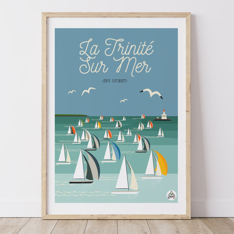Affiche LA TRINITE SUR MER - Spi Ouest