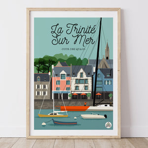 Affiche LA TRINITE SUR MER - Cours des Quais