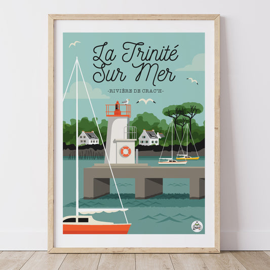 Affiche LA TRINITE SUR MER - La rivière de Crac'h