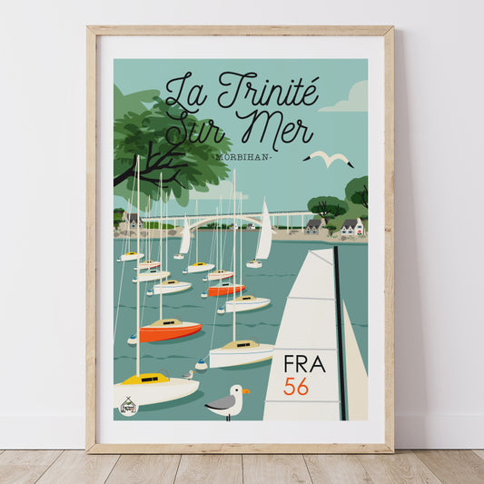 Affiche LA TRINITE SUR MER - Morbihan