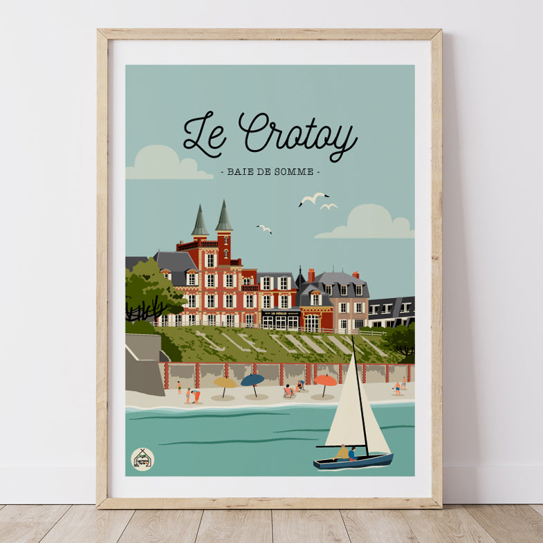 Affiche LE CROTOY - Baie de Somme