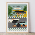 Affiche LE MANS - Le Circuit