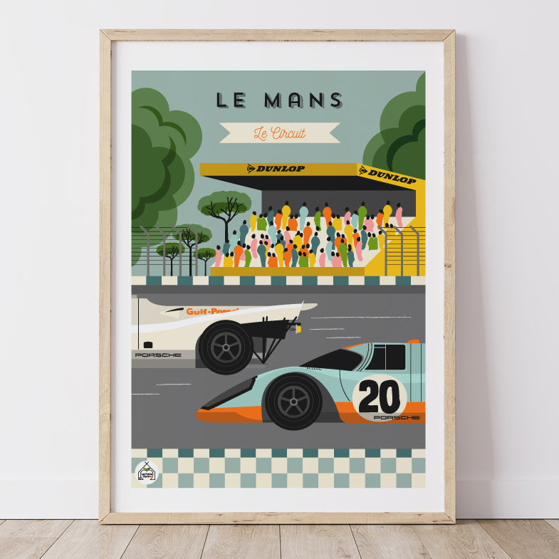 Affiche LE MANS - Le Circuit