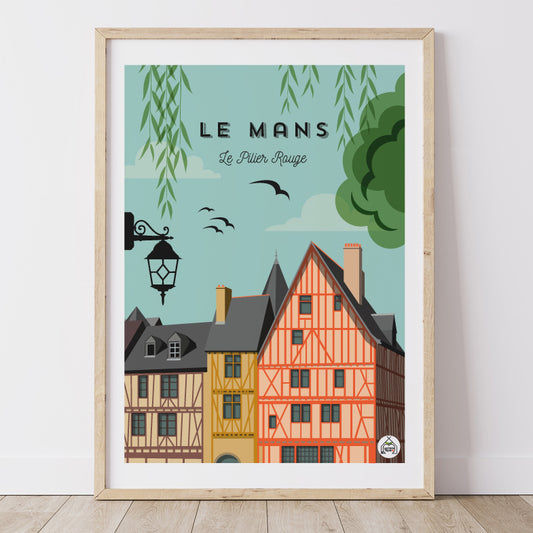 Affiche LE MANS - Le Pilier Rouge
