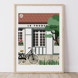 Affiche Le Touquet - maison de vacances