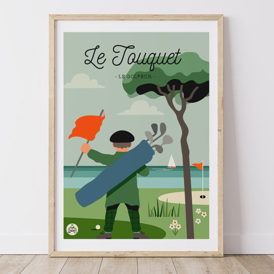 Affiche LE TOUQUET - Le Golfeur