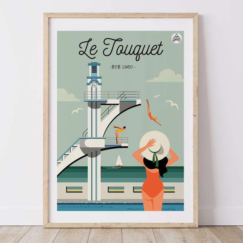 Affiche LE TOUQUET - été 1960