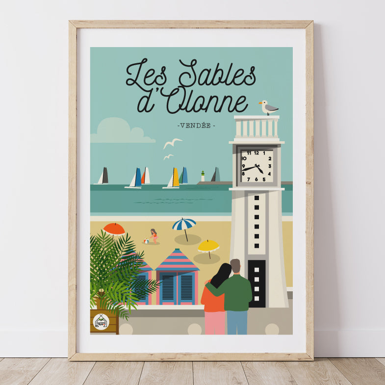 Affiche LES SABLES D'OLONNE - Vendée