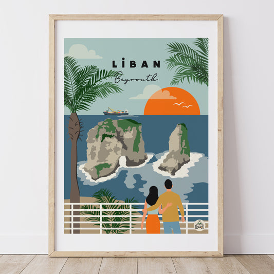 Affiche LIBAN - Beyrouth