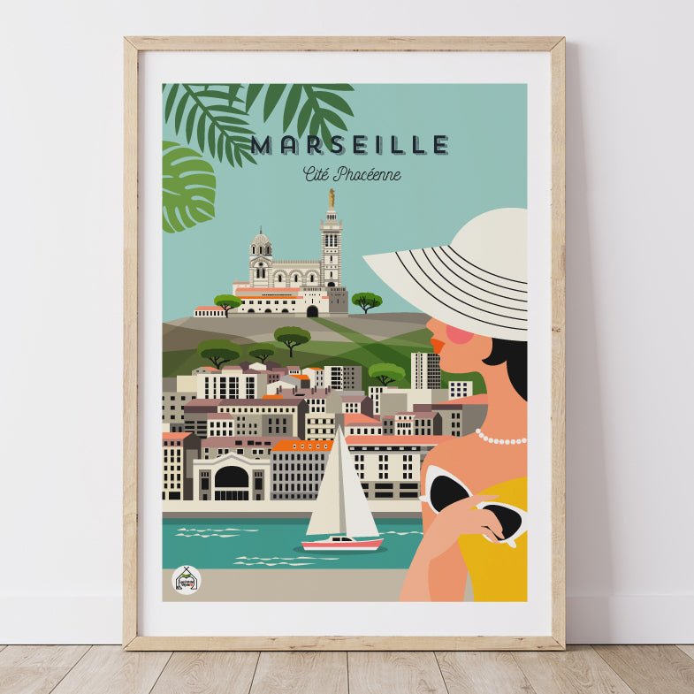 Affiche MARSEILLE - Cité Phocéenne